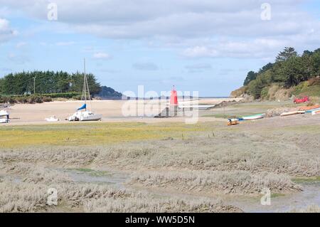 Plestin Les Greves, die Küste 250910 Stockfoto