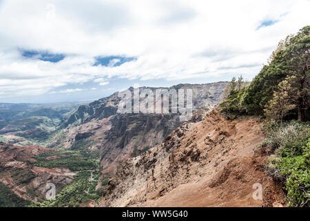 Berglandschaft im Hinterland, Kauai, Hawaii, USA Stockfoto