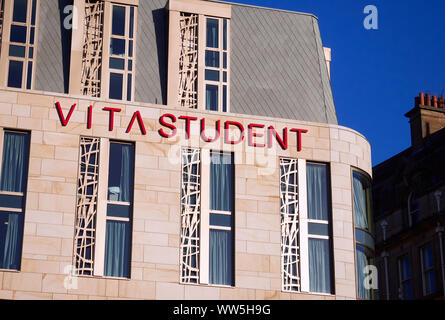 NEWCASTLE UPON TYNE, England, Großbritannien - 14 Januar, 2017: Neue studentische Unterkunft im Zentrum von Newcastle Upon Tyne Newcastle University. England, Stockfoto