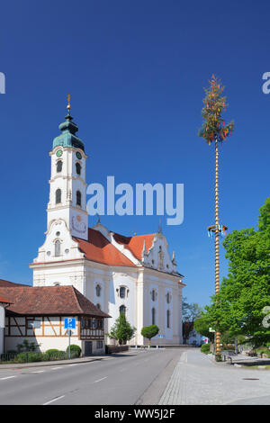 Kirche St. Peter und Paul, Steinhausen, Oberschwaben, Baden-Württemberg, Deutschland Stockfoto