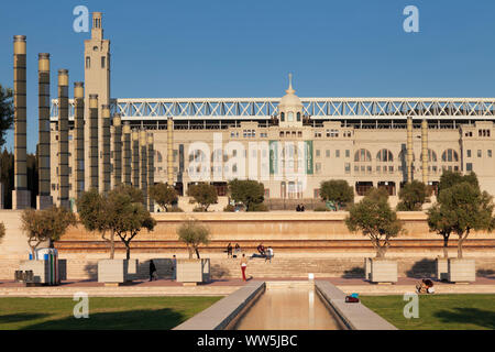 Olympiastadion Estadi Olimpic Lluis Companys, Montjuic, Barcelona, Katalonien, Spanien Stockfoto