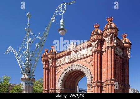 Arc de Triomf, Barcelona, Katalonien, Spanien Stockfoto