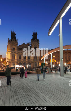 Port Vell, Rambla del Mar, Barcelona, Katalonien, Spanien Stockfoto