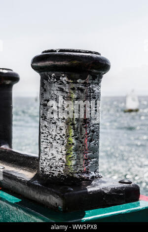 Poller am Bodensee Schiff Stockfoto