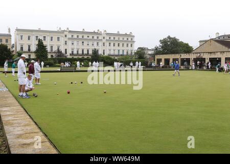 Cheltenham Bowling Club Stockfoto