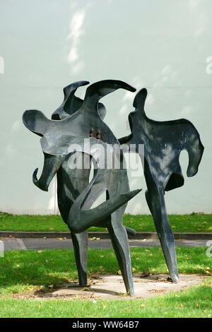 Fotografie der Skulptur durch die Künstler Gustav Nonnenmacher auf der Website der Johannes Gutenberg Universität Mainz Stockfoto