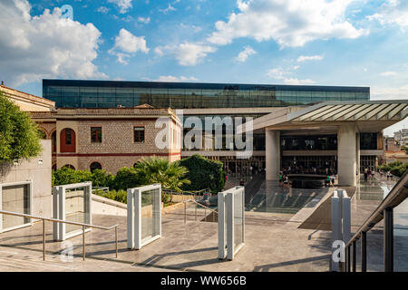 Blick auf die Leute, die die Akropolis museum in Athens-Greece Stockfoto