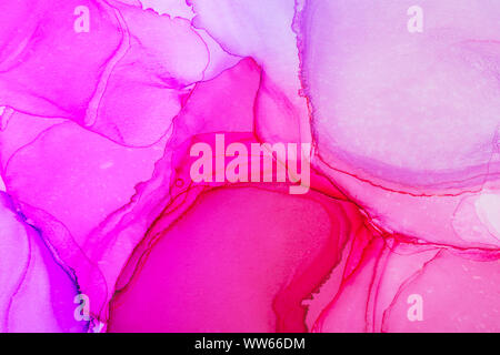 Bunte abstrakt Hintergrund mit Alkohol Ink Technik gemacht. Trendige Kulisse. Stockfoto