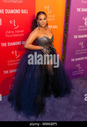 New York, Vereinigte Staaten. 12 Sep, 2019. New York, NY - 12. September 2019: cyn Santana besucht 5. jährlichen Diamond Ball zugunsten der Clara Lionel Stiftung bei Cipriani Wall Street (Foto von Lew Radin/Pacific Press) Quelle: Pacific Press Agency/Alamy leben Nachrichten Stockfoto