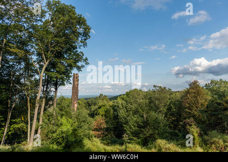 Schöne Poconos Vista im Sommer, North Eastern Pennsylvania Stockfoto