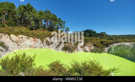 Wai-O-Tapu, Wai-O-Taupo Erdwärme Thermal Wonderland in Neuseeland Stockfoto