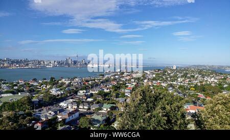 Blick vom Mount Victoria von Auckland in Neuseeland Stockfoto