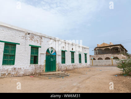 Alte osmanische Moschee, Sahil region, Berbera, Somaliland Stockfoto