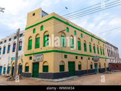 Alten, renovierten osmanischen Haus, Sahil region, Berbera, Somaliland Stockfoto