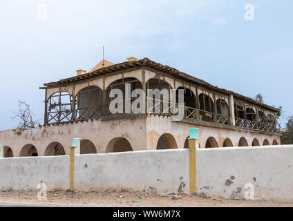 Alten osmanischen Haus, Sahil region, Berbera, Somaliland Stockfoto