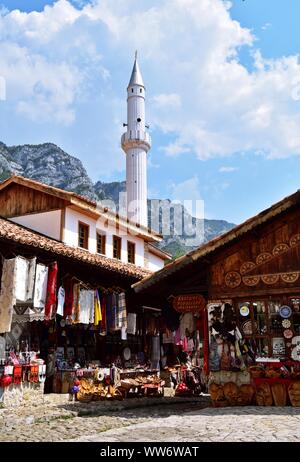 Alte Bazar in Puntarenas, Albanien Stockfoto