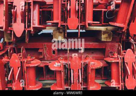 Alten, verlassenen Schneidemaschine Beispiel Überrest aus Metall Stockfoto