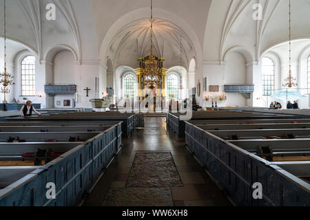 Stockholm, Schweden. September 2019. Der Innenpool Blick auf die Katarina Kirche Stockfoto