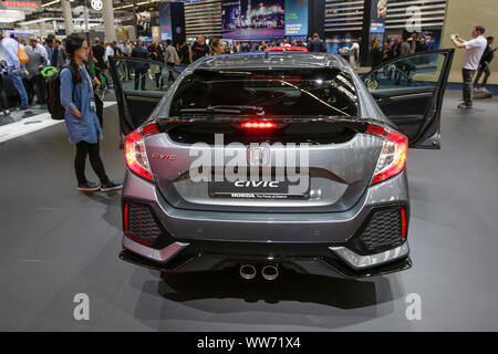 Frankfurt am Main, Deutschland. 12 Sep, 2019. Der japanische Autohersteller Honda wird der Honda Civic im Jahr 2019 Internationale Automobil-Ausstellung (IAA). (Foto von Michael Debets/Pacific Press) Quelle: Pacific Press Agency/Alamy leben Nachrichten Stockfoto