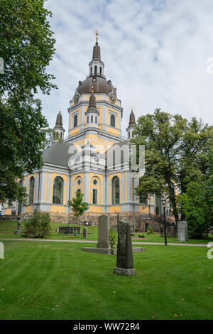 Stockholm, Schweden. September 2019. Einen Panoramablick auf die Katarina Kirche und dem Friedhof Park Stockfoto