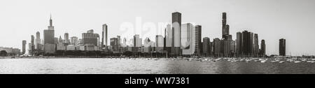 Skyline von Chicago im Sommer 2019 Stockfoto