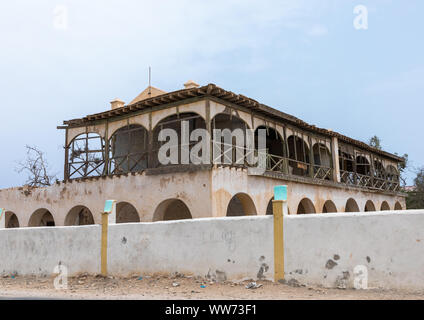 Alten osmanischen Haus, Sahil region, Berbera, Somaliland Stockfoto