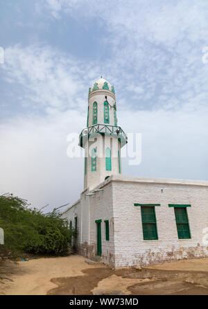 Alte osmanische Moschee, Sahil region, Berbera, Somaliland Stockfoto