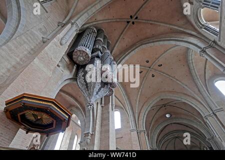 Main Orgel, Hohen Dom St. Peter, Trier, Rheinland-Pfalz, Deutschland Stockfoto