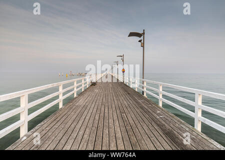 Europa, Polen, Pommern, mechelinki-Pier Stockfoto