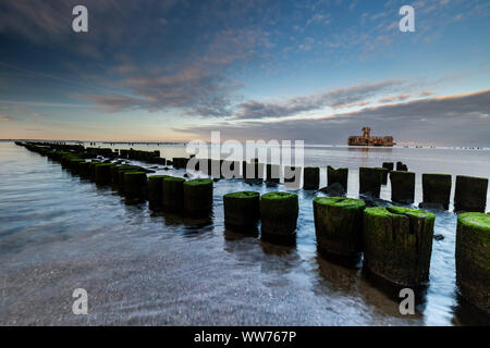 Europa, Polen, Pommern, Gdynia - Schuhen Doly - Torpedownia Stockfoto