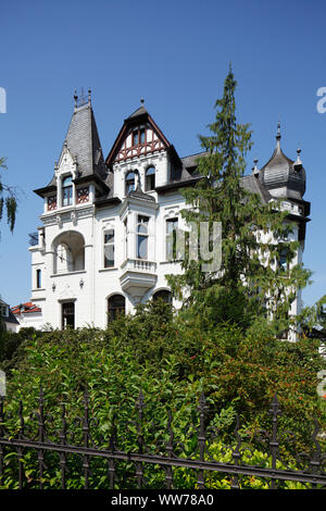 Klassizistisches Wohnhaus, Gartenstrasse, Stadt Oldenburg im Landkreis Oldenburg, Niedersachsen, Deutschland, Europa Stockfoto