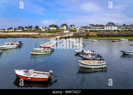 Frankreich, Bretagne, Morbihan, Quiberon, Côte Sauvage, Portivy, Port Stockfoto