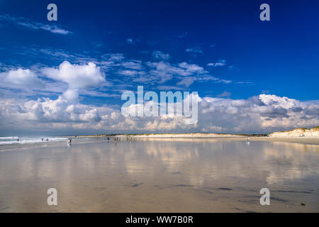 Frankreich, Bretagne, FinistÃ¨re Abteilung, Plomeur, Pointe de la Torche, Plage de Tronoen Strand Stockfoto