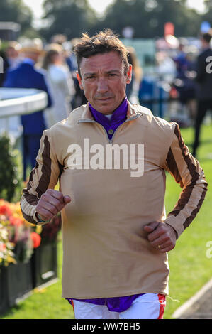 13. September 2019, Doncaster Racecourse, Doncaster, England; William Hill St Leger Festival, Herren Tag; Frankie Dettori Stockfoto