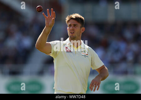 London, Großbritannien. 13 Sep, 2019. Mitchell Marsh von Australien in Tag zwei des 5. Specsavers Asche Test Match, Am Kia Oval Cricket Ground, London, England. Credit: ESPA/Alamy leben Nachrichten Stockfoto