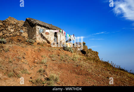 Traditionelles Haus, Santo Antão Insel, Kap Verde, Cabo Verde, Afrika. Stockfoto