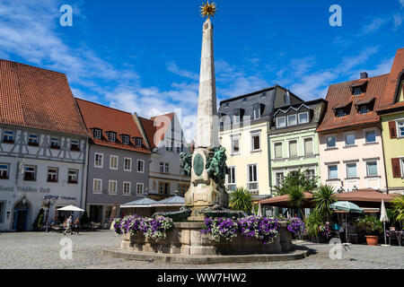 Deutschland, Bayern, Kulmbach, Marktplatz in Kulmbach Stockfoto