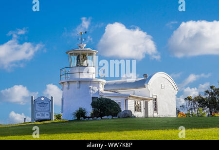 Lotsenstation Leuchtturm ist eine Nachbildung der ursprünglichen Struktur im Jahr 1854 gegründet, Yamba, nördlichen Flüsse region, New South Wales, Australien Stockfoto