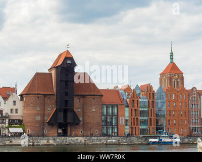 Der Kran (ŻURAW) in Danzig, Polen Stockfoto