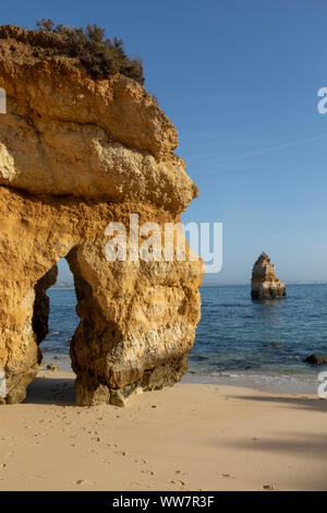 Portugal, Algarve, Lagos, Praia do Camilio Stockfoto