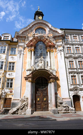 Die: Asamkirche St. Johann Nepomuk Kirche in der Sendlinger Straße in München Stockfoto