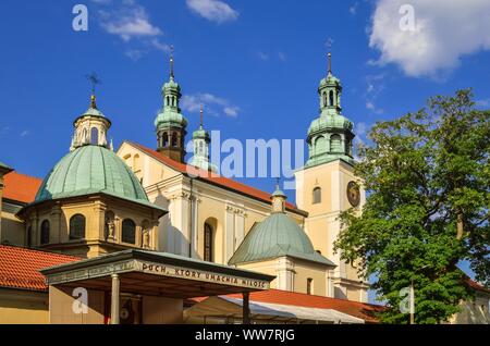 KALWARIA ZEBRZYDOWSKA, Polen - 1. SEPTEMBER 2019: Basilika Unserer Lieben Frau von den Engeln in Kalwaria Zebrzydowska, Polen. Stockfoto