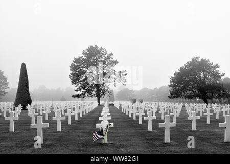 Omaha Beach Memorial, Saint-Laurent-sur-Mer, Calvados, Basse-Normandie, Ärmelkanal, Frankreich Stockfoto