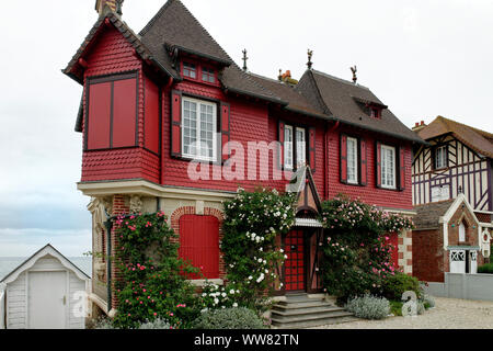 Villen in Trouville-sur-Mer, Calvados, Basse-Normandie, Ärmelkanal, Frankreich Stockfoto