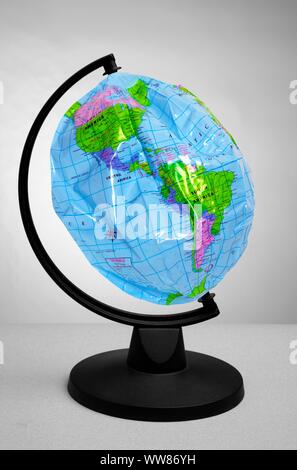 Zerbrechlichkeit der Erde, konzeptionelle Bild Stockfoto