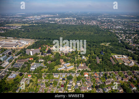 Luftaufnahme, LWL-Klinik Aplerbeck, State Hospital Dortmund, Dortmund, Ruhrgebiet, Nordrhein-Westfalen, Deutschland Stockfoto