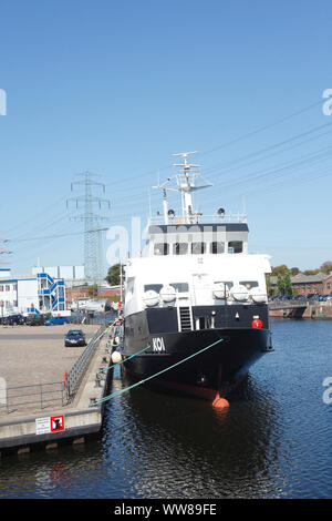 Schiff MS Koi Lotsekanal im Harburger Binnenhafen, Harburg, Hamburg, Deutschland, Europa Stockfoto