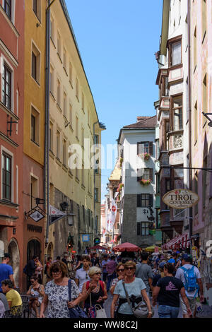 Innsbruck, Straße Hofgasse, Region Innsbruck, Tirol, Österreich Stockfoto