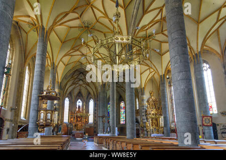 Schwaz, Kirche Maria Himmelfahrt (Maria Himmelfahrt), Silberregion Karwendel, Silber Region Karwendel, Tirol, Österreich Stockfoto