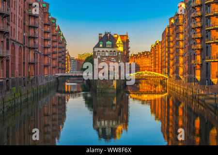 Die historische Speicherstadt in Hamburg, Deutschland Stockfoto